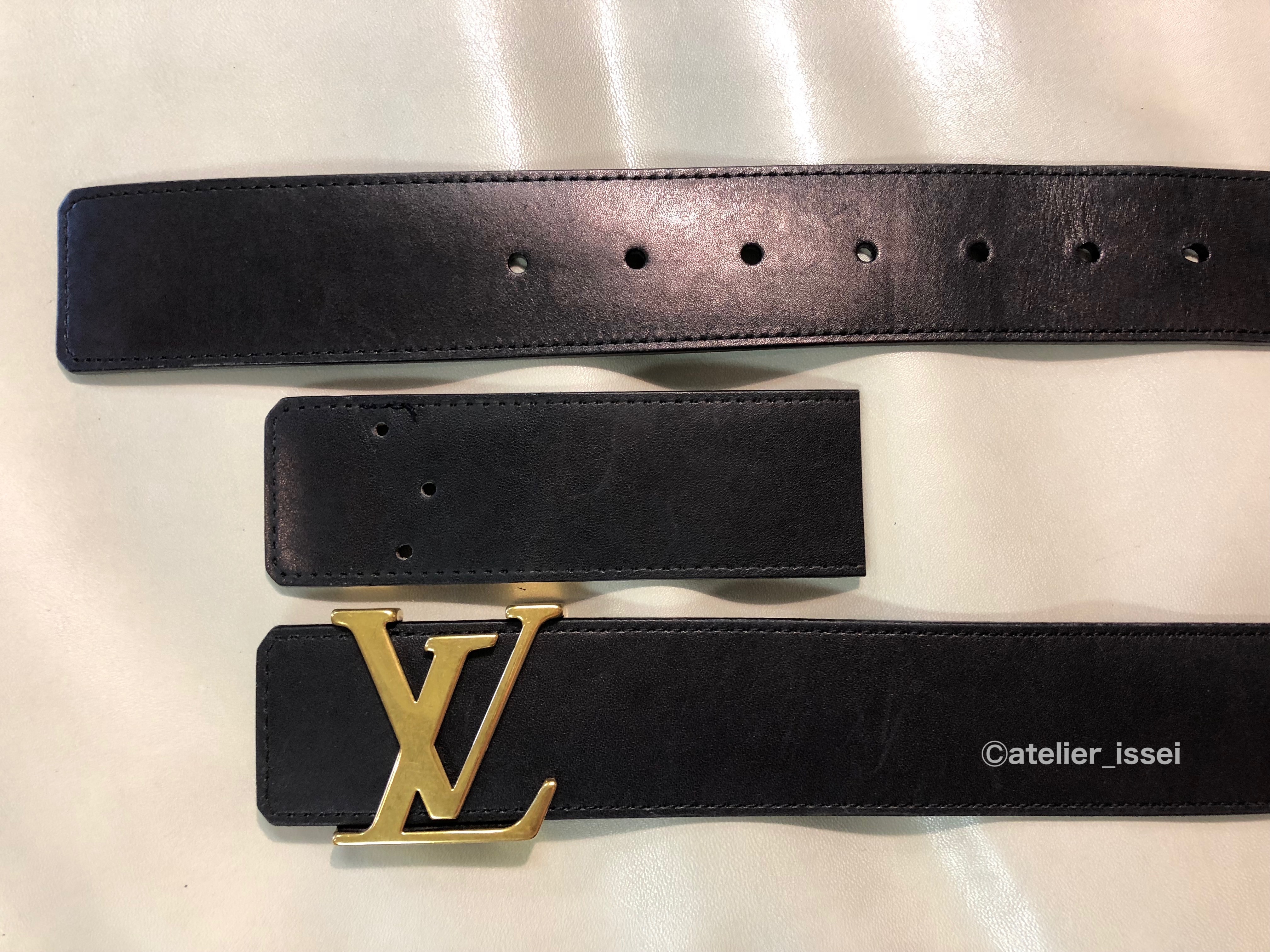 ルイヴィトンLVデザインベルトサイズ直し