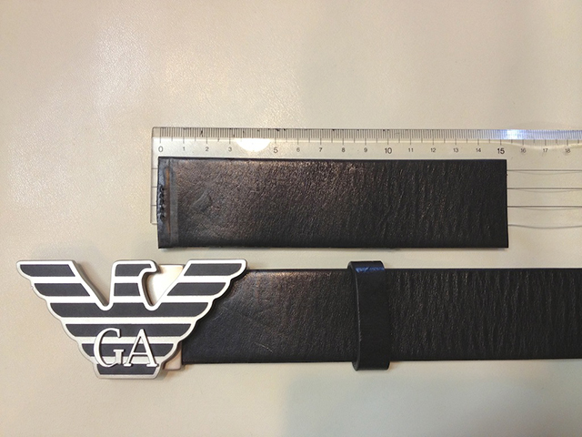 アルマーニベルトサイズ直し