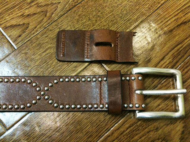 スタッズベルトサイズ直し