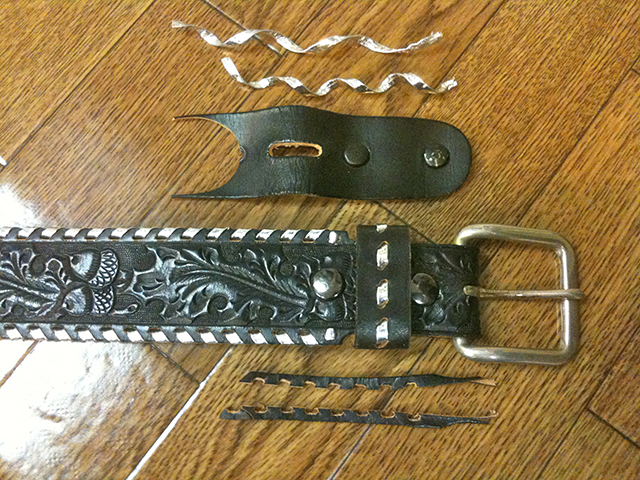 スタッズベルトサイズ直し