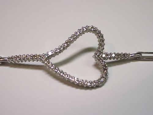 K18WG ダイヤブレス破損