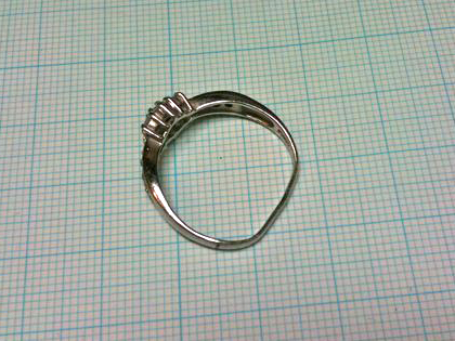 プラチナリング　曲がり修理