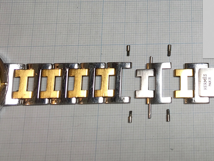 時計：HERMES CLIPPER（エルメスクリッパー）コマ作り途中