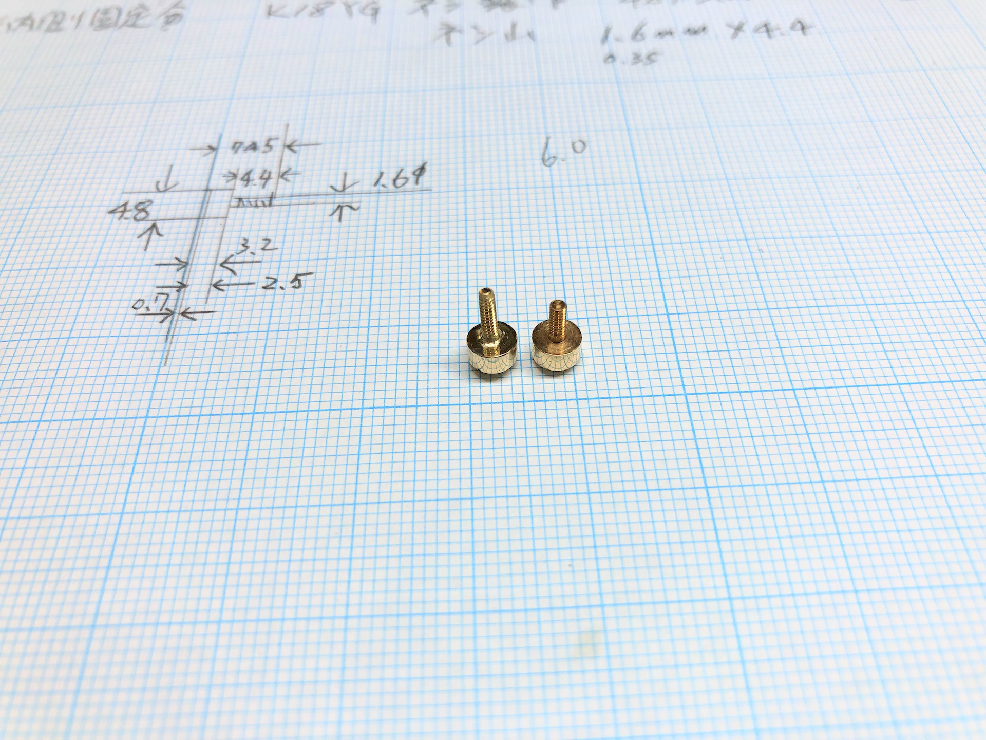  K１８YGでネジを製作中