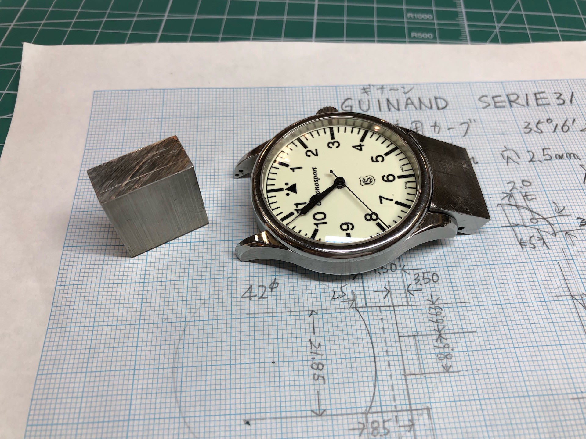 弓カンの制作中