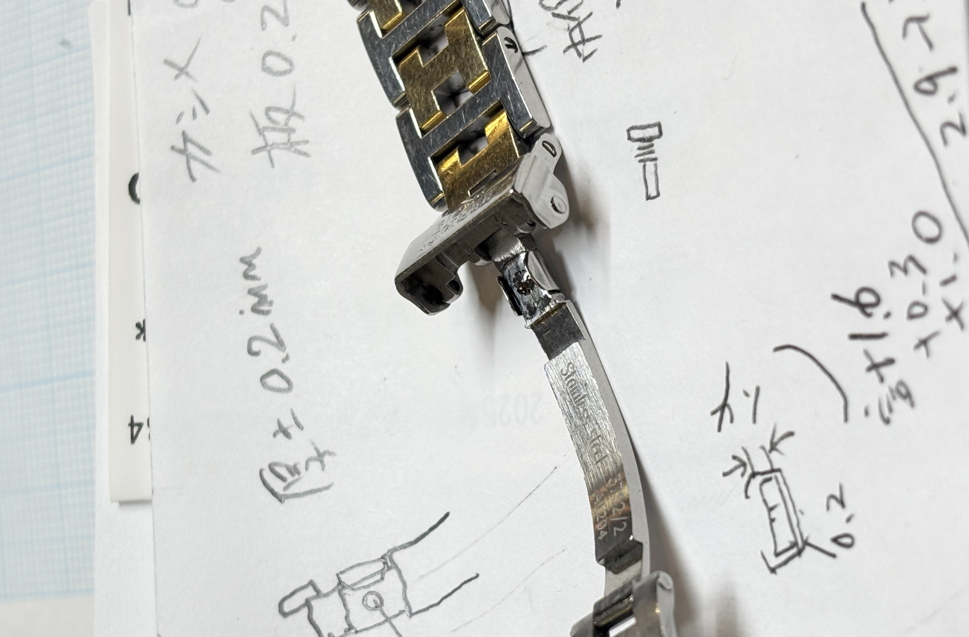 エルメスベルト固定完了