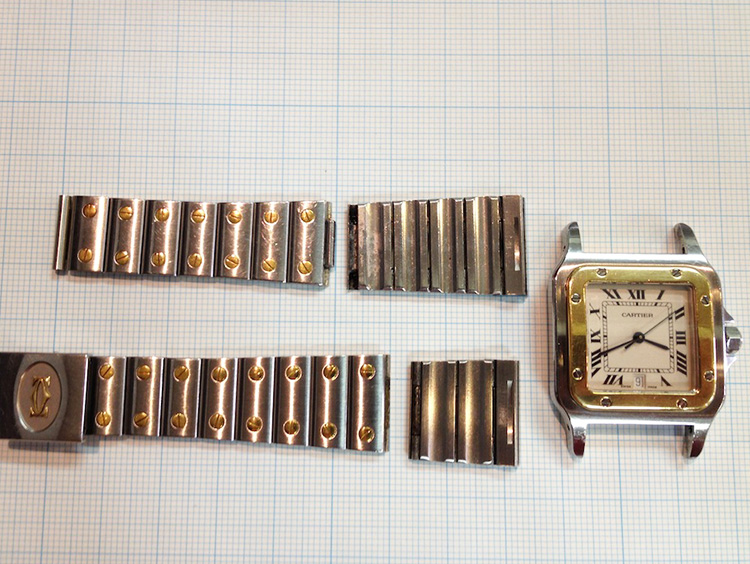 時計 カルティエCartierベルトの修理